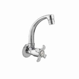 APL Apollo Coral ABS Chrome Wall Mounted Sink Cock, TP468-picture-13