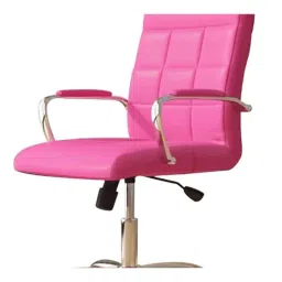 Furniturstation Leatherette Mid Back Pink Executive Office Chair, SB02LT_Pink-picture-45