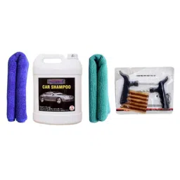 Indopower Ff621 Car Shampoo, 2 Pcs Car Cloth, Tubeless Smart Panchar Kit, AHh623-image-47