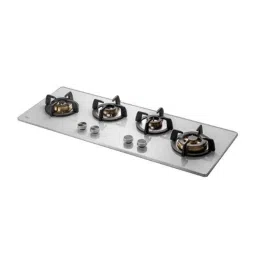 Kaff Bellini 4 Burners Automatic Ignition White Glass Hob, BLH 100 WH-picture-2