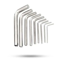 Hillgrove 9 Pcs Carbon Steel Full Hex Allen Key Set, HGCM851-40