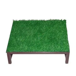 Sanushaa Metal Dark Brown Office Foot Rest with Artificial Grass, S-142-image-51