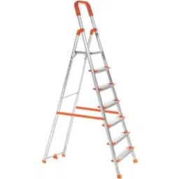 ProHome 7 Steps Aluminium Ladder with 5 Anti Slip Pedal Ladder, PROHOME-AQ-LAD-07-3