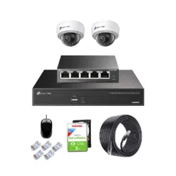 TP-Link VIGI C220I 2MP Indoor Network IP Combo Kit with 4 Channel NVR, 2 Cameras, 5 Port POE Switch, 2TB HDD, D-LINK 100M LAN Cable &a; Connectors-picture-45