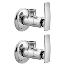 Drizzle Artize 2 Pcs Brass Chrome Finish Silver Angle Valve Set, AANGLEARTIZE2-picture-47