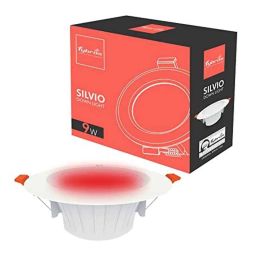 Fybros Silvio Plus 9W Aluminium Red Round LED Ceiling Light, FLS5833A-32
