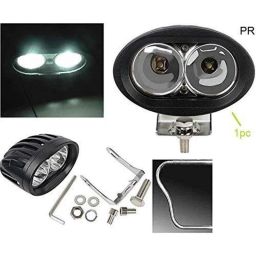 AOW (20W) Oval Projector Fog Light Auxiliary Spot LED Light Off-Road Driving Lights LED Fog Lights for Mahindra Centuro (Single)-31