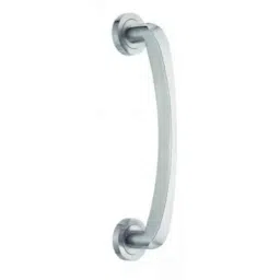 Quba Q-119 10 inch Brass Silver Chrome Plated Door Pull Handle, Q-119-PL-SS-11