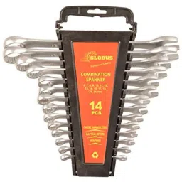Globus 14 Pcs Steel Combination Spanner Set with Rake &a; Lock-10