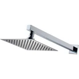 Prestige 8x8 inch Stainless Steel Chrome Finish Ultra Slim Square Rain Shower Head with 15 inch Arm-picture-25