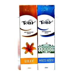 Toby 2 Pcs 270ml Lilly &a; White House Long Lasting Fragrance Air Freshener Spray Set-17