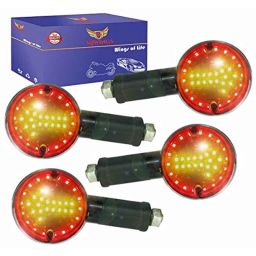 Miwings Arrow Style Led Side Indicator (Set Of 4) Red And Yellow For Royal Enfield Bullet Classic 350, 500, Chrome, Desert Storm, Standard 350, 500, Electra Efi, Twins, Twinspark-13