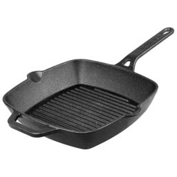 Vinod 24cm Cast Iron Grill Pan, LCISG24 (Pack of 5)-17