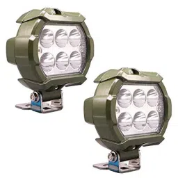 AllExtreme Ex6Lm02 Waterproof 6 Led White Fog Light With Strobe Feature Heavy Duty Work Lamp For Motorcycle Bike Car And Suv (18W, White), (Pack of 2)-27