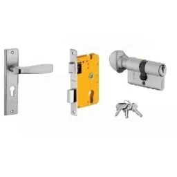 Dorset HL Series Stella 60mm Stainless Steel Patina Finish Door Handle Lock Set with Knob &a; Key (Pack of 2)-picture-21