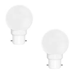 Fybros Nuit 0.5W Polycarbonate White Round LED Bulb, FLS5441B (Pack of 2)-14