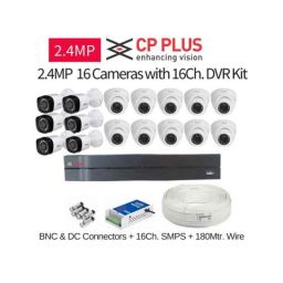 CP Plus 16 Cameras 2.4MP with 16 Channel DVR Combo Kit-19