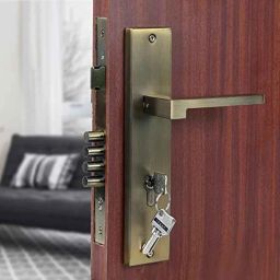 Voltizi 10 inch Stainless Steel 304 Cylindrical Plate Mortise Door Lock Handle Set, LB-306-picture-11