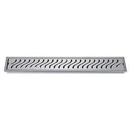 Aquieen Wave 24x4 inch Stainless Steel 304 Matte Water Floor Drainer Grating-image-68