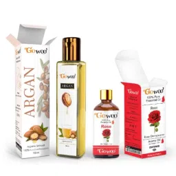 GoWoo 2 Pcs 10ml Natural Rose Aroma Oil &a; 100ml Argan Carrier Oil Set, GWOC1159-P42+P188-picture-33