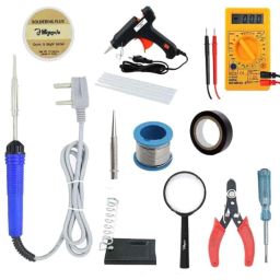 Hillgrove HGCM419M1 25W Flat Tip Mobile Soldering Equipment Tool Kit &a; Digital Multimeter Combo, HGCM718-4