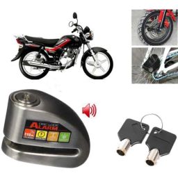 Auto Pearl Steel Black Anti-Theft Alarm Disc Brake Lock for Hunter 350, Lock_555-picture-0