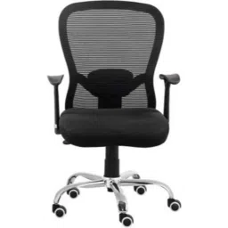 Da URBAN Black Signature Medium Back Fabric Office Executive Chair, SIGNATURE-picture-7