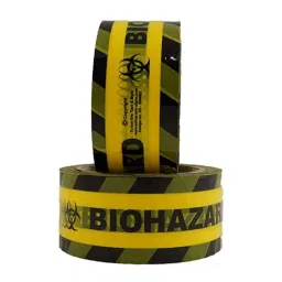 Sun Signs 2 inch 60m BOPP Yellow &a; Black Biohazard Message Self Adhesive Printed Safety Tape, AO0003 (Pack of 2)-image-97