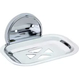 Spazio Oval Shape Steel Double Soap Dish-picture-45