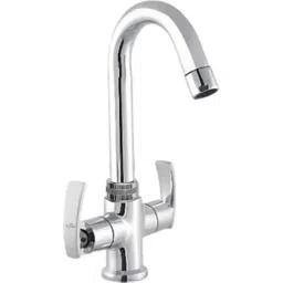 Neelkund Soft Brass Silver Chrome Finish Center Hole Basin Mixer for Bathroom &a; Kitchen-picture-28