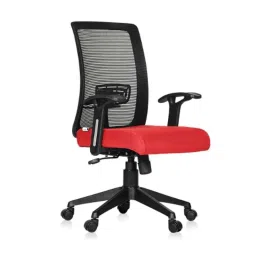 Da URBAN Elite Red Mid Back Mesh Ergonomic Chair with Armrest-picture-31