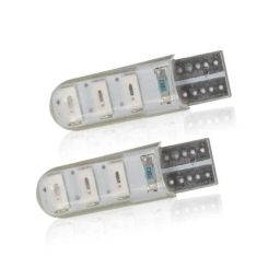 AllExtreme EXT10RL 2 Pcs Red 3W T10 10 SMD Dome Indicator LED Parking Light Set-12