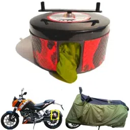 Bike Blazer Green Nylon Taffeta Universal Size Semi-Automatic Bike Body Cover for KTM 125 Duke, 2021 RC 125, 2021 RC 200 &a; 790 Duke-22