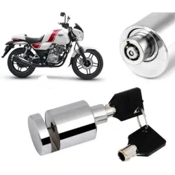 Auto Pearl Stainless Steel Silver Heavy Duty Anti Theft Motorcycle Disc Brake Lock, Lock-073-picture-41