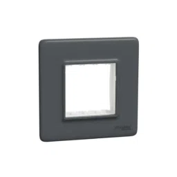 Schneider Electric Miluz Lara 2 Module Polycarbonate Anthracite Grid Cover Frame-picture-48