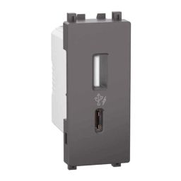 Schneider Electric Zencilo 2.4A 5V 1 Module A+C Type USB Charger, IN8431ACUSB_BZ-14