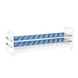 ELECOPTO 13mm 3 Tier Polycarbonate Test Tube Stand with 62 Holes-21