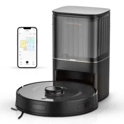 Milagrow iMap 23 Black Pro 8200Pa Wet &a; Dry Robot Vacuum Cleaner with 4 Litre Self Empty Dustbin-image-1