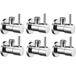 Fastgear Stainless Steel &a; Brass Chrome Finish Angle Valve (Pack of 6) by Moglix-picture-22