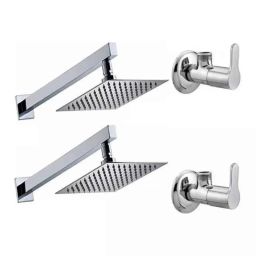 Fastgear 4 Pcs Stainless Steel Silver Chrome Finish Faucet Set with Shower, FG2324-image-71