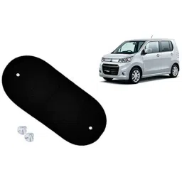 Auto Pearl 4 Pcs PVC &a; Mesh Black Window Side Sun Shade Set for Maruti Suzuki WagonR Stingray, Chipkoo_BlkRear_WagonRStingray-picture-30