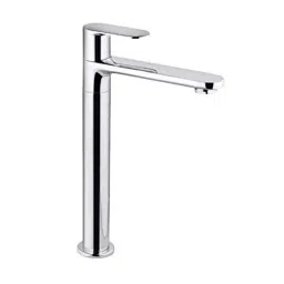 Aquieen Brass Extended Body Chrome Finish Tall Pillar Cock Cold Basin Tap-image-11
