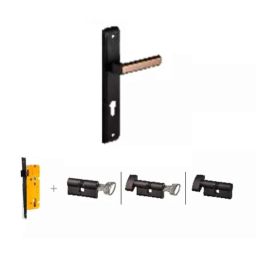 Dorset Kaira-X ML KAI 10 inch Stainless Steel GMWD Finish Lock Set with Both 60mm Side Key Cylinder-picture-13
