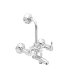 Somany Cella Brass Chrome Finish 3 in 1 Wall Mixer, 272201150031-10