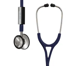 Lifeline Aluminium Dark Blue Single Diaphragm Chest Piece Stethoscope with 2 Way Tube, STH011-DB-image-46