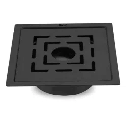 Ruhe Sapphire 5x5 inch Stainless Steel 304 Black PVD Coating Square Flat Cut Floor Drain with Hole, 16-0338-09-picture-12