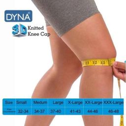 Dyna 3D Large Maroon Knitted Knee Brace (Left), 0925-084 image 5