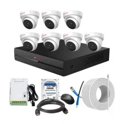 CP Plus 2.4MP Indoor &a; Outdoor CCTV Combo Kit with 8Ch DVR, 7 Dome Camera, 8Ch SMPS, 70m Copper Cable, 1TB HDD &a; Connectors-21