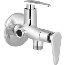 IRIS Slim Brass Chrome Finish 2 Way Angle Cock-image-50