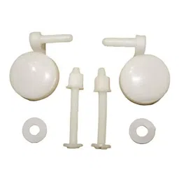 Elegant Casa 48mm Round White Toilet Seat Cover Hinges-15